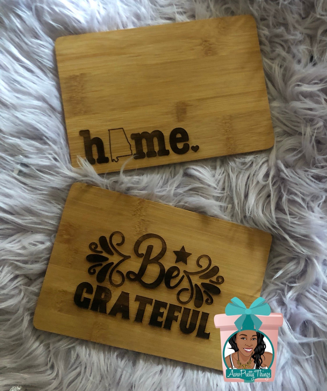 Small Engraved Bamboo Cutting Board