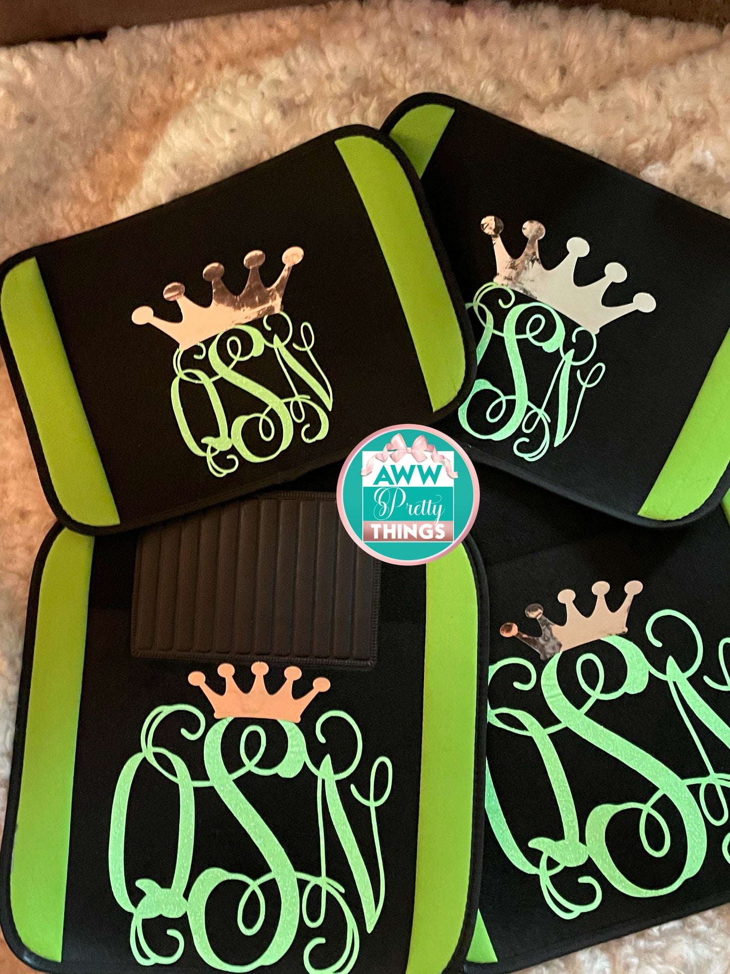 4 Piece Custom Car Mats With Trim